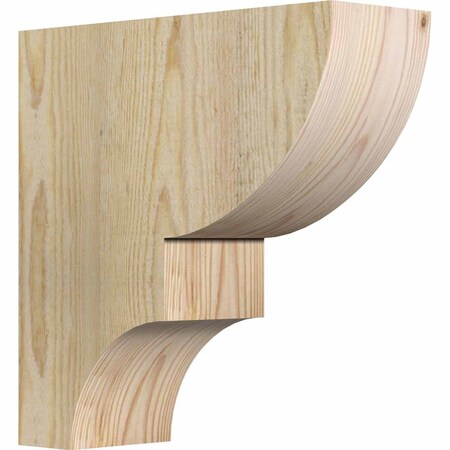 Ekena Millwork Ridgewood Rough Sawn Corbel, Douglas Fir, 4"W x 12"D x 12"H COR04X12X12RID00RDF